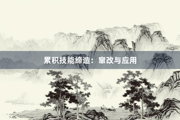累积技能缔造：窜改与应用